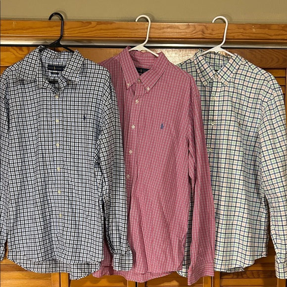 Ralph Lauren Men's Checkered Shirts - Black, Red, Green - Picture 1 of 12
